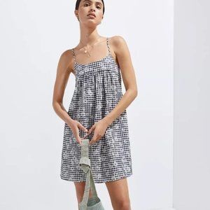 Anthropologie Daisy Gingham Mini Dress